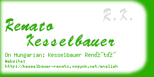 renato kesselbauer business card